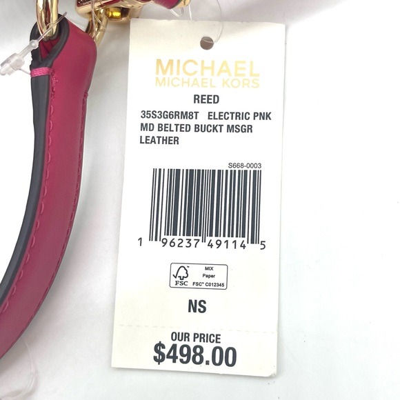 Michael Kors Reed Medium Bucket Messenger Crossbody Bag - Picture 8 of 8